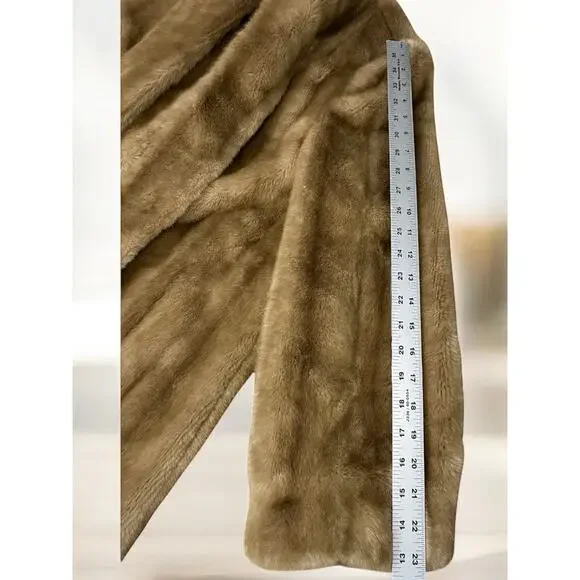 Vintage Women’s 1950’s Tissavel Of France For Country Pacer Faux Fur Coat Size L - Picture 11 of 16